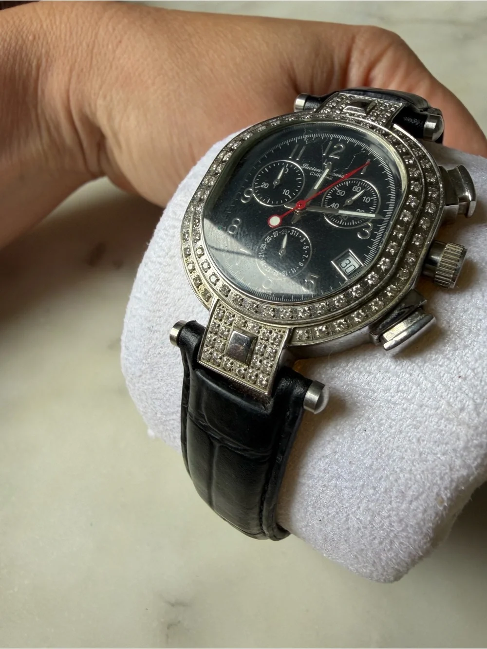 Lucien Piccard Capella Chronograph Diamond Watch